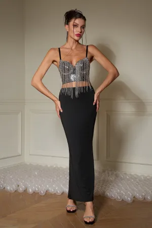 Hebe Fringe Fantasy Sequin Top