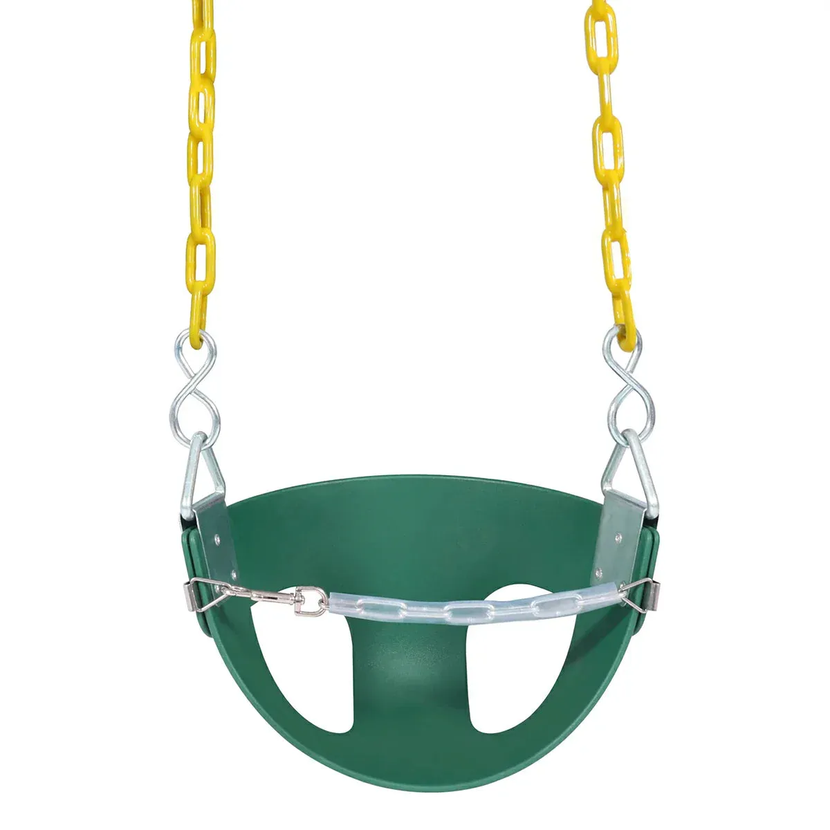 High Back Toddler Bucket Swing Seat with Coated Chains