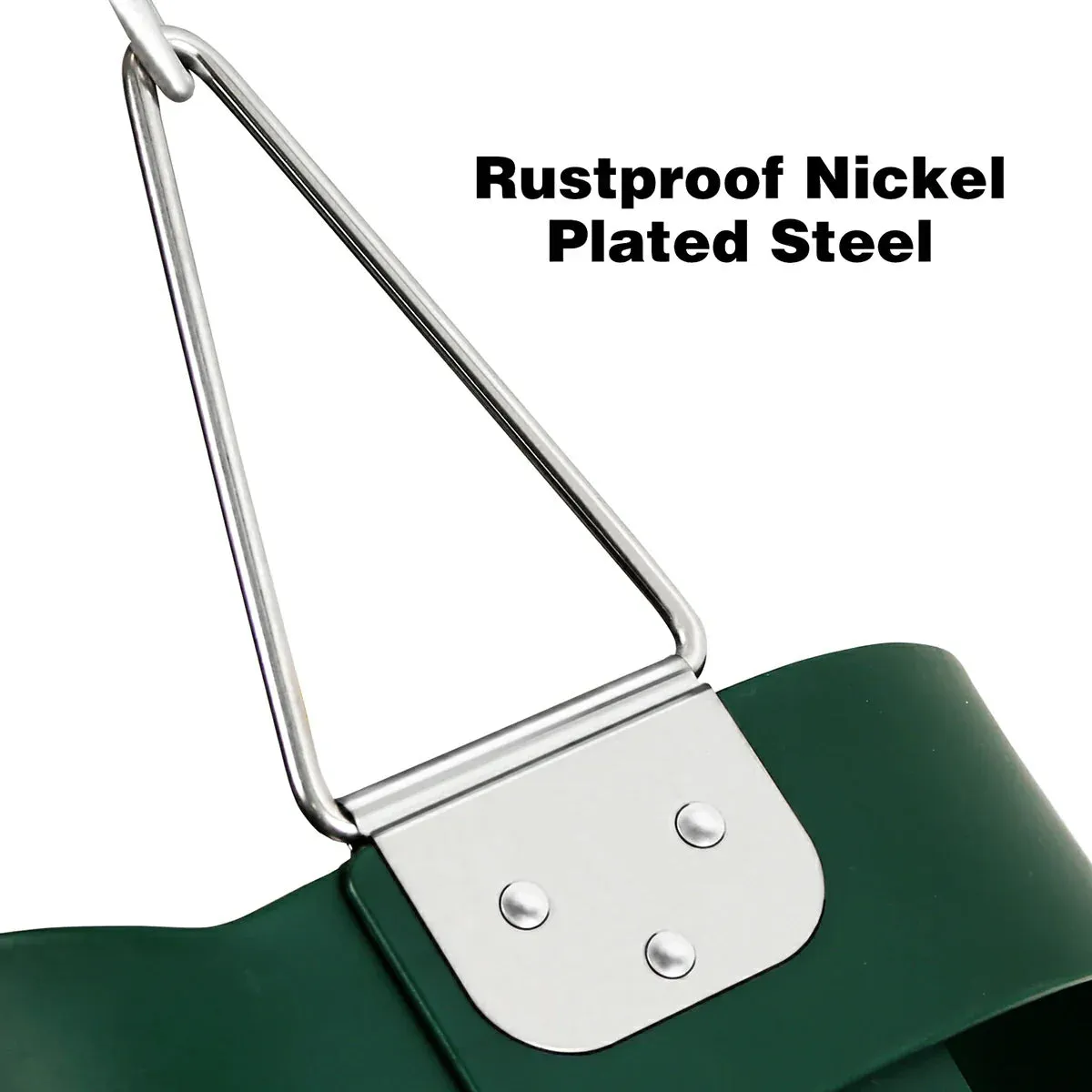 High Back Toddler Bucket Swing Seat with Coated Chains