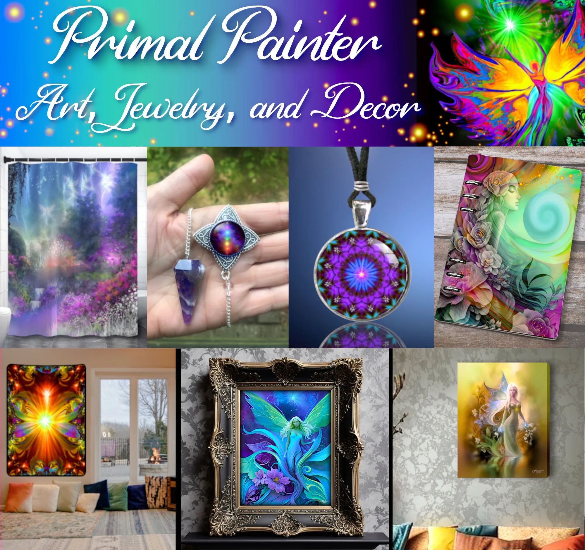 Intricate Fairy Art Greeting Card, Colorful Fantasy Artwork, Unique Notecard