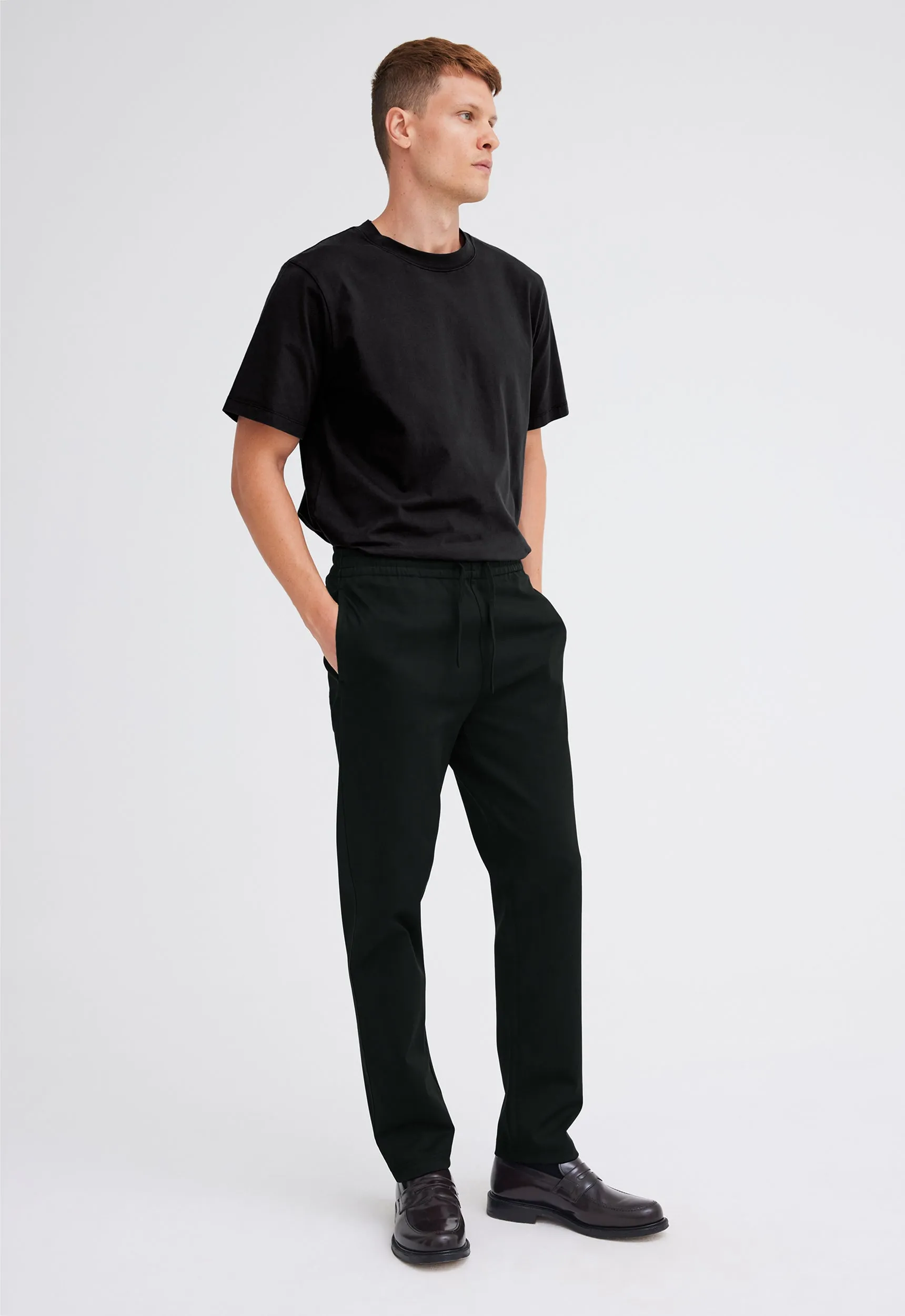 Iri Italian Cotton Pant - Black