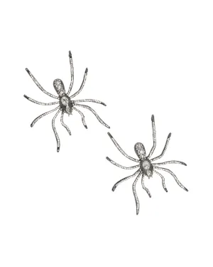 Itsy Bitsy Spider Rhinestone Earrings