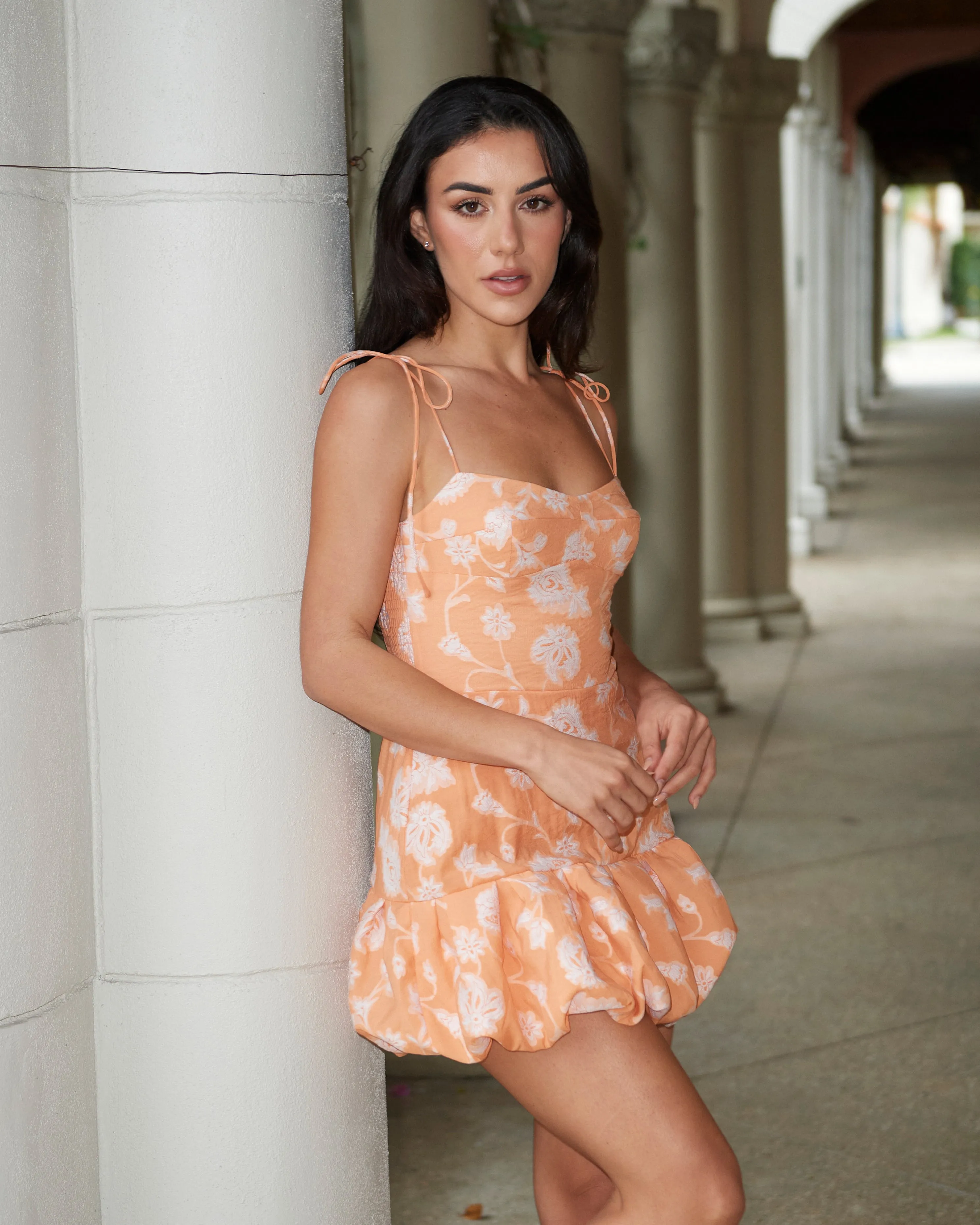 Ivory Skort Bubble Minidress
