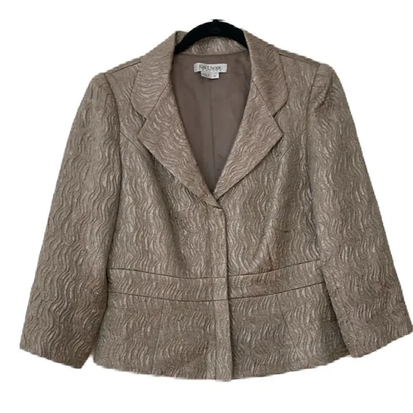 Kay Unger Vintage Metallic Blazer Size 12