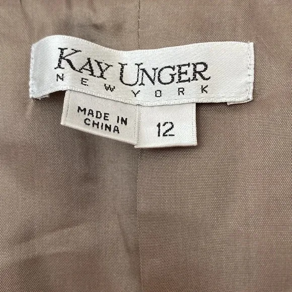 Kay Unger Vintage Metallic Blazer Size 12