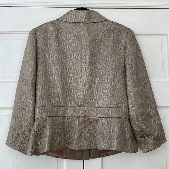 Kay Unger Vintage Metallic Blazer Size 12