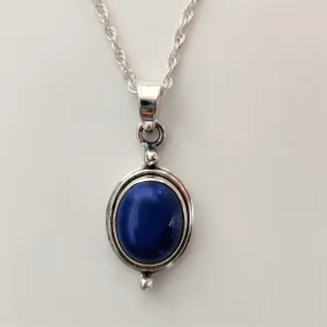 Lapis Lazuli 925 Sterling Silver Pendant