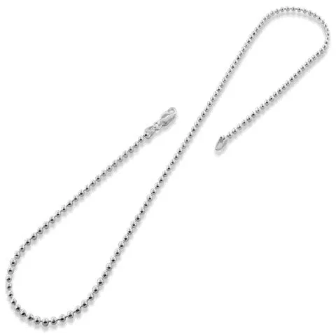 Large Enamel Island Charm Necklace in Pearlized White