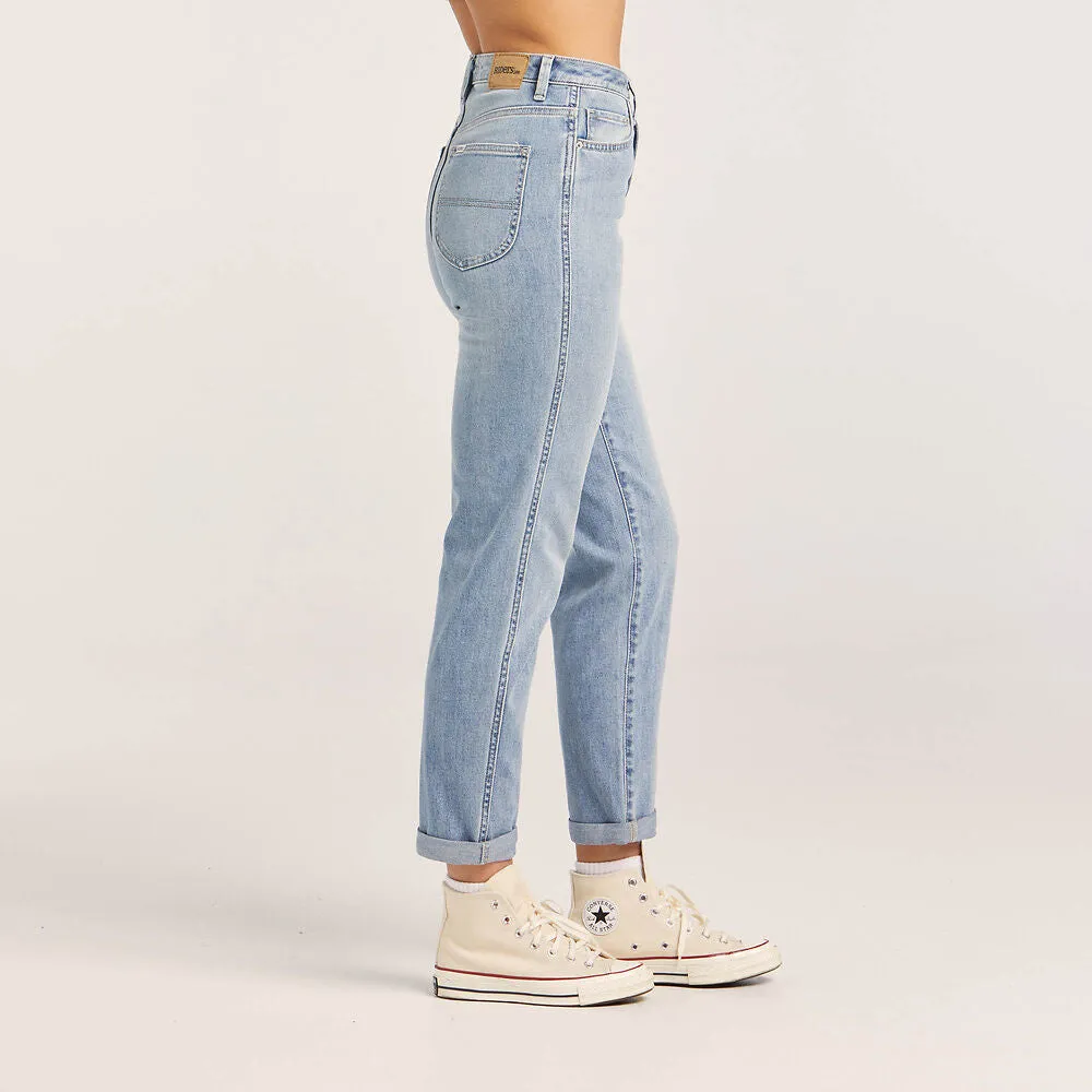 Lee Riders Hi Mom Jeans Ladies Blue Sands
