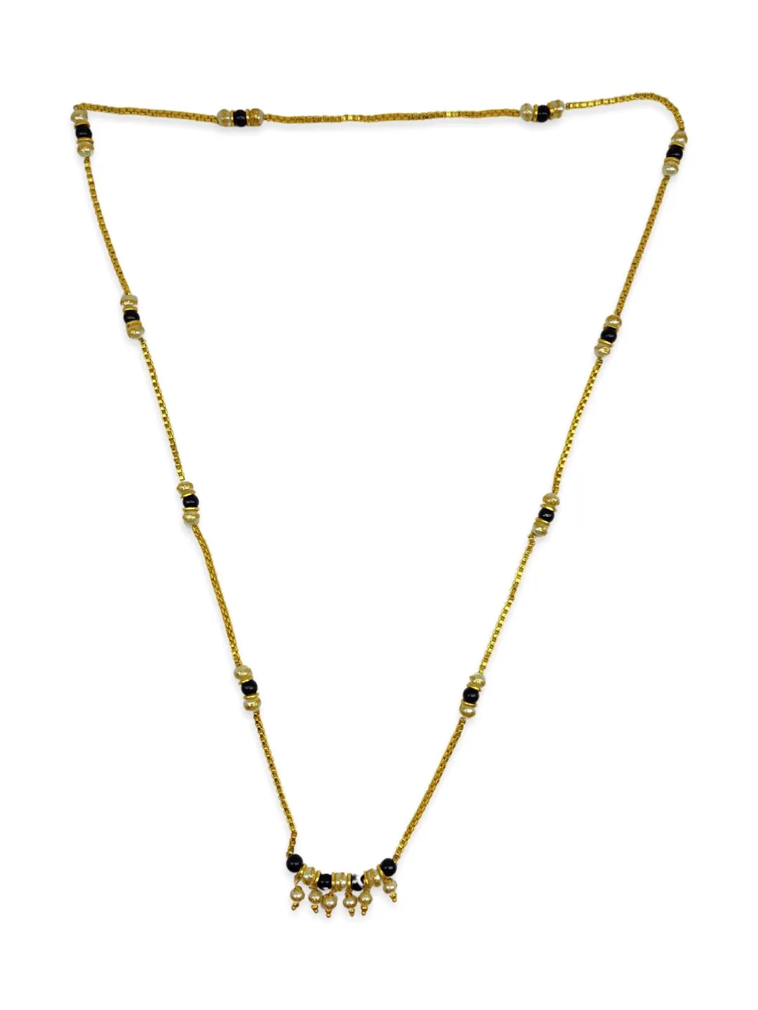 Long Mangalsutra Designs Latkan Pearls Pendant simple gold mangalsutra black beads gold chain