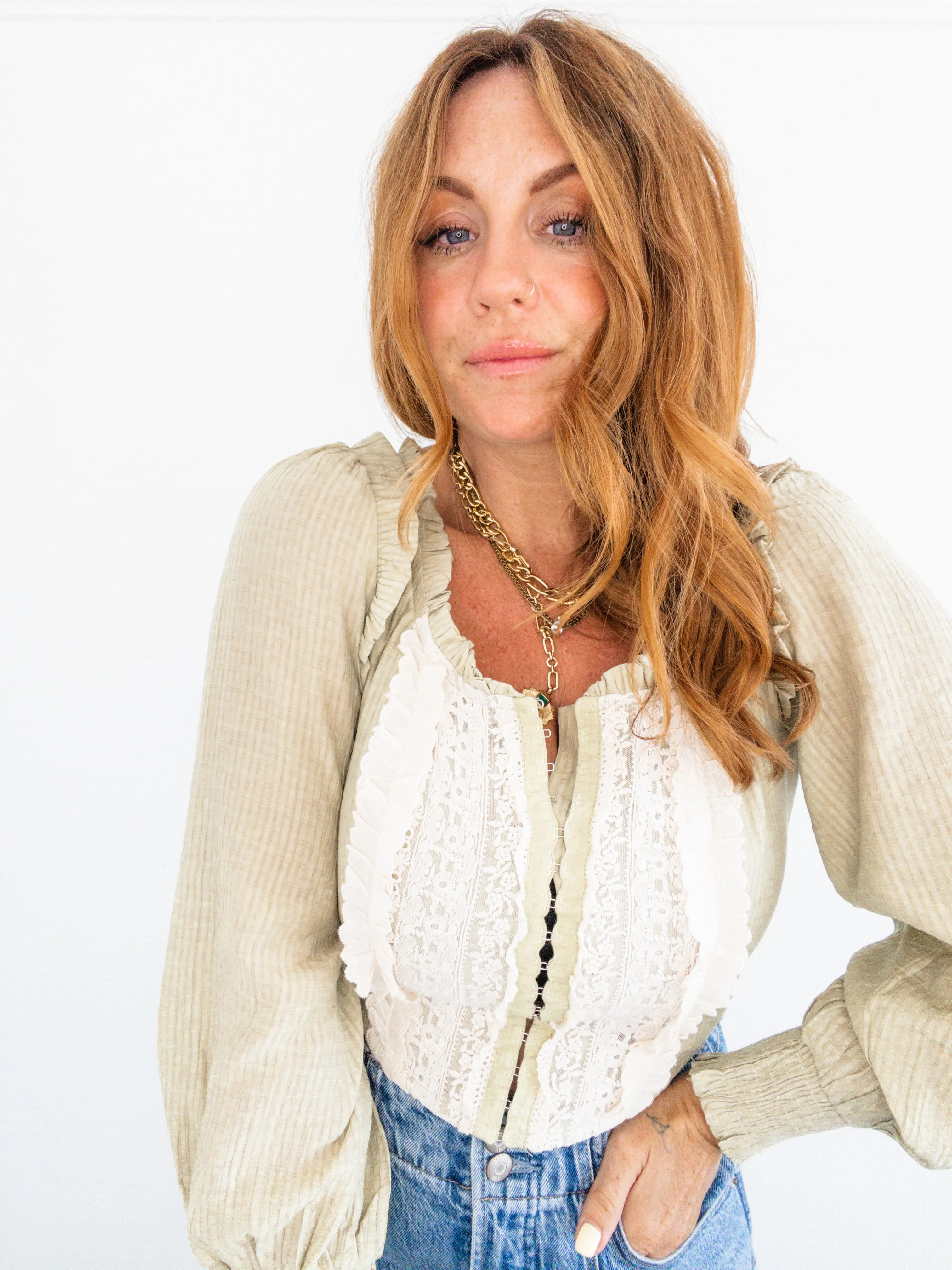 Love Letter Ruffle Corset Top