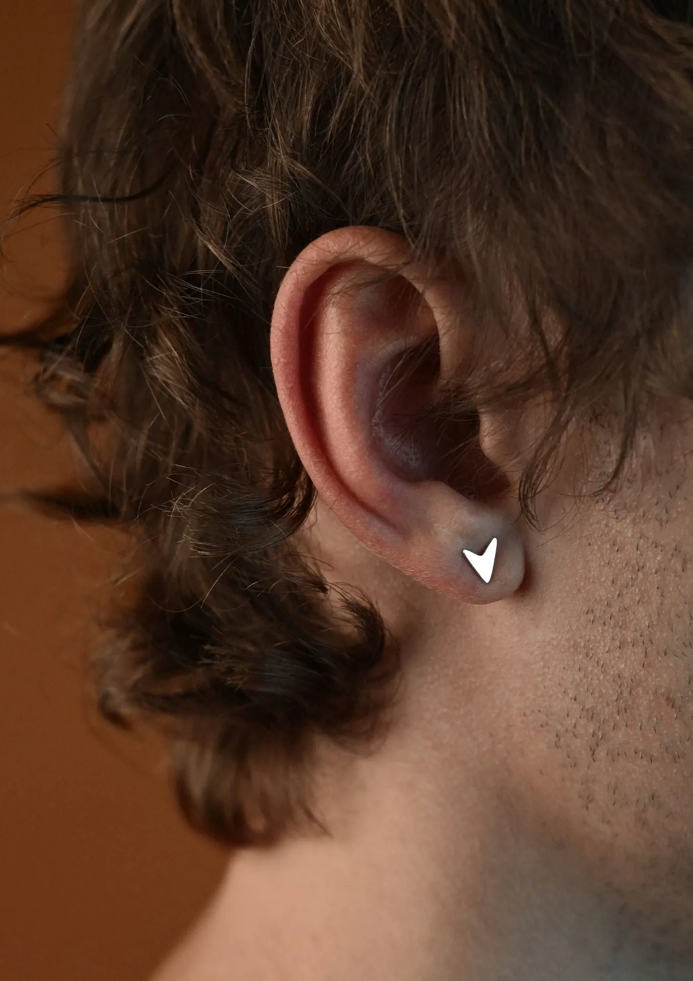 Love Stud Earrings Silver