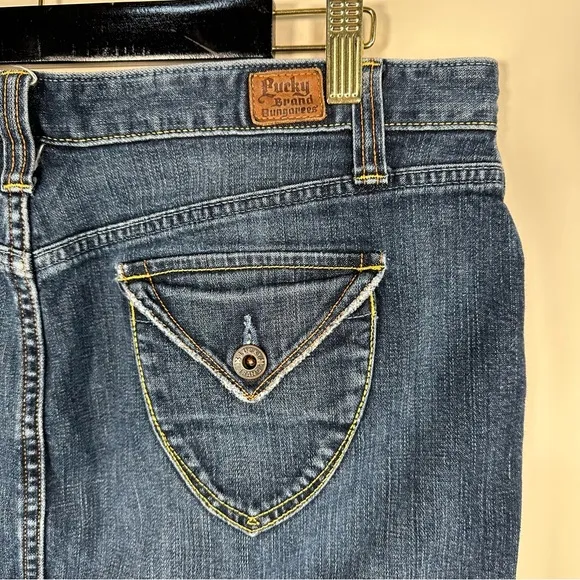 Lucky Brand by Gene Montesano Denim Midi Skirt