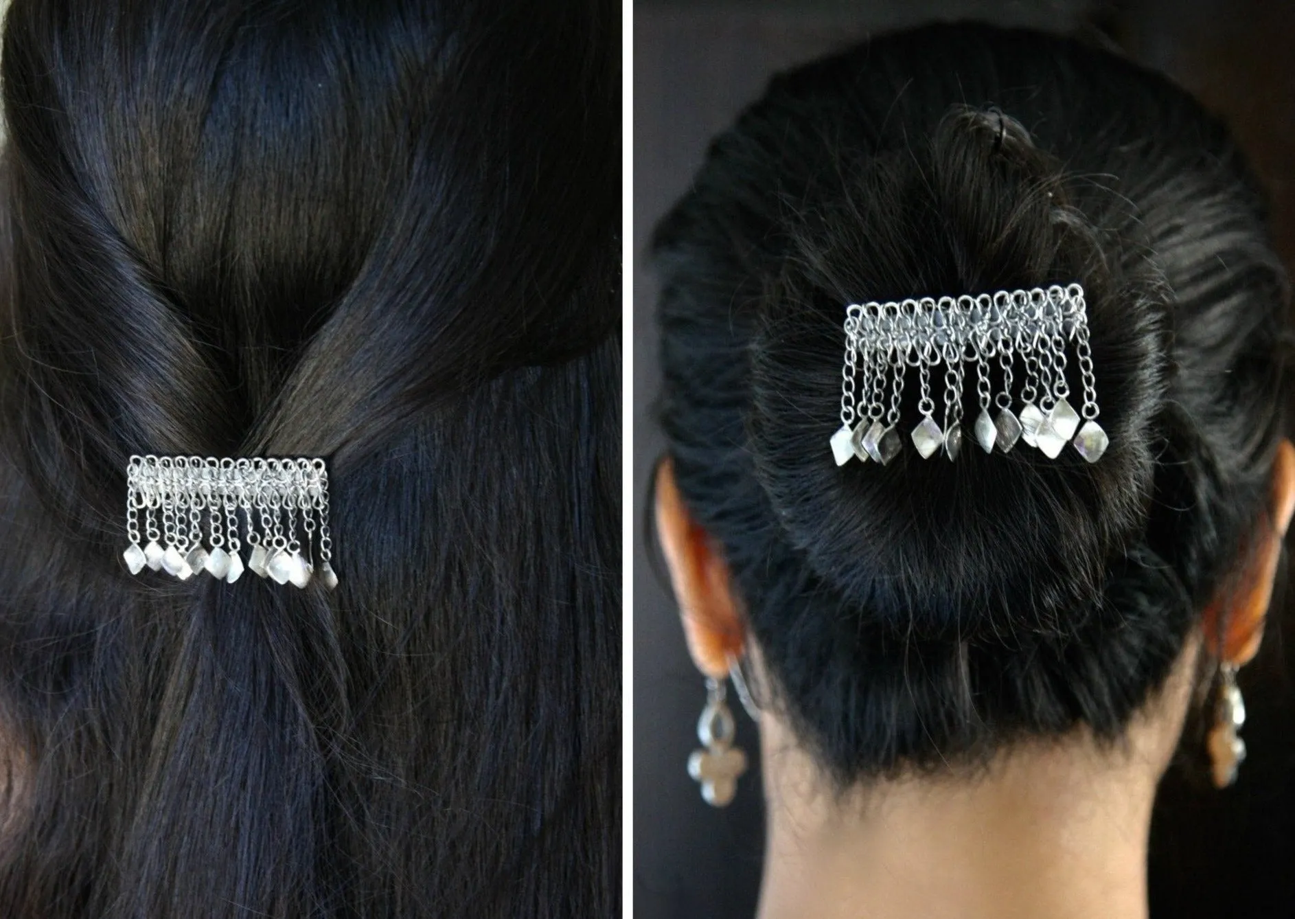 Magnificent, traditional Kashmiri hair clip