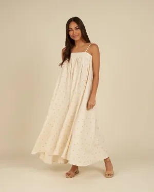 Malea Dress - Yellow Polka Dot