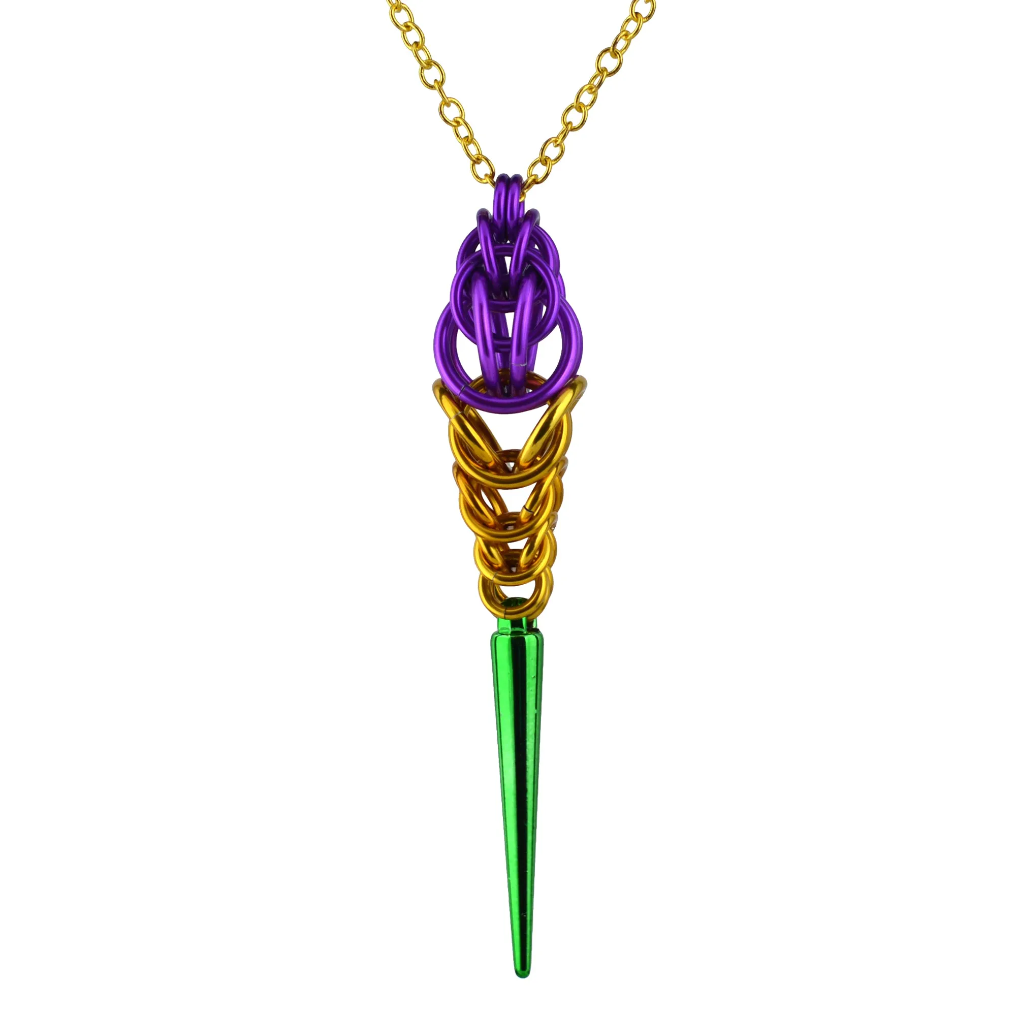 Mardi Gras Spike Pendant