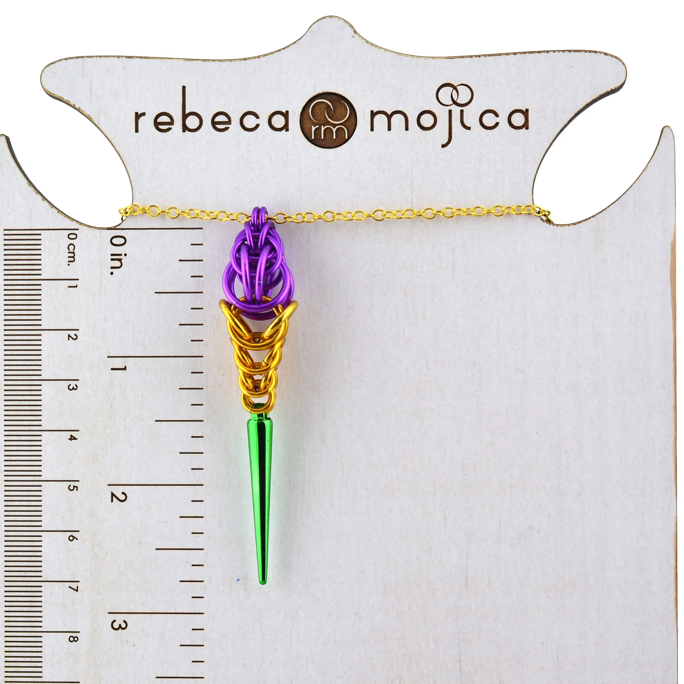 Mardi Gras Spike Pendant