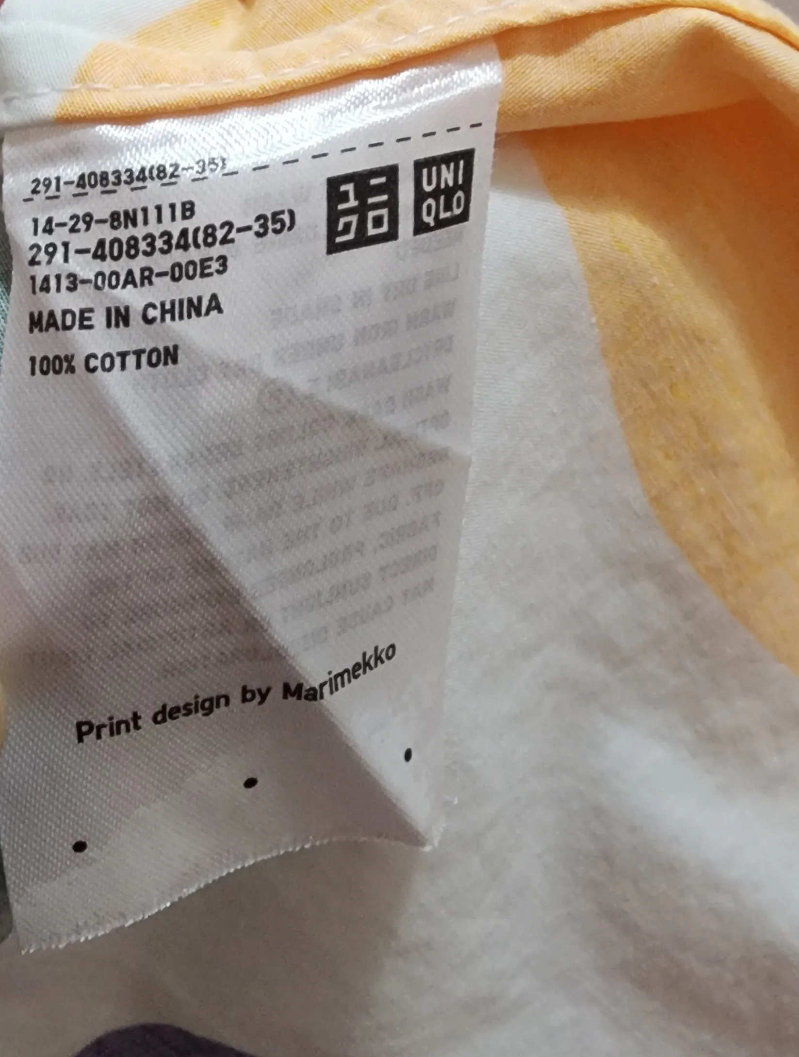 Marimekko   Uniqlo print dress size Medium