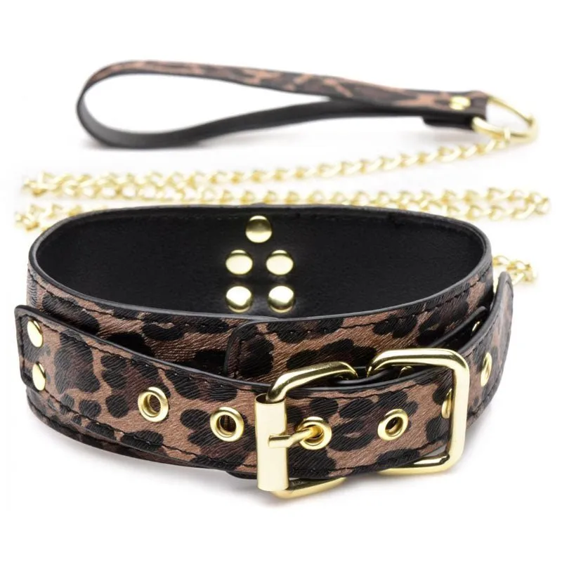 Master Series Wild Leopard 7 Piece Bondage Set