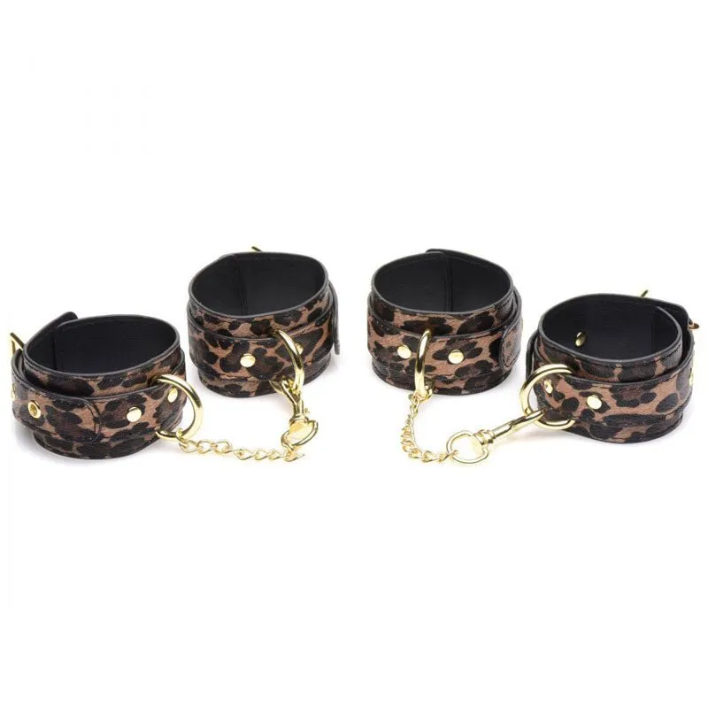 Master Series Wild Leopard 7 Piece Bondage Set