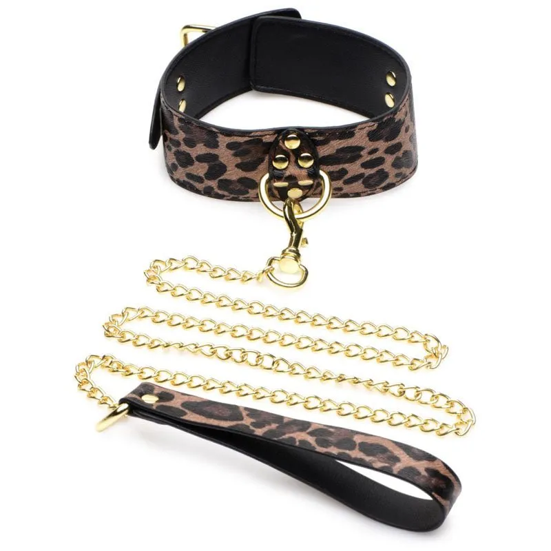 Master Series Wild Leopard 7 Piece Bondage Set