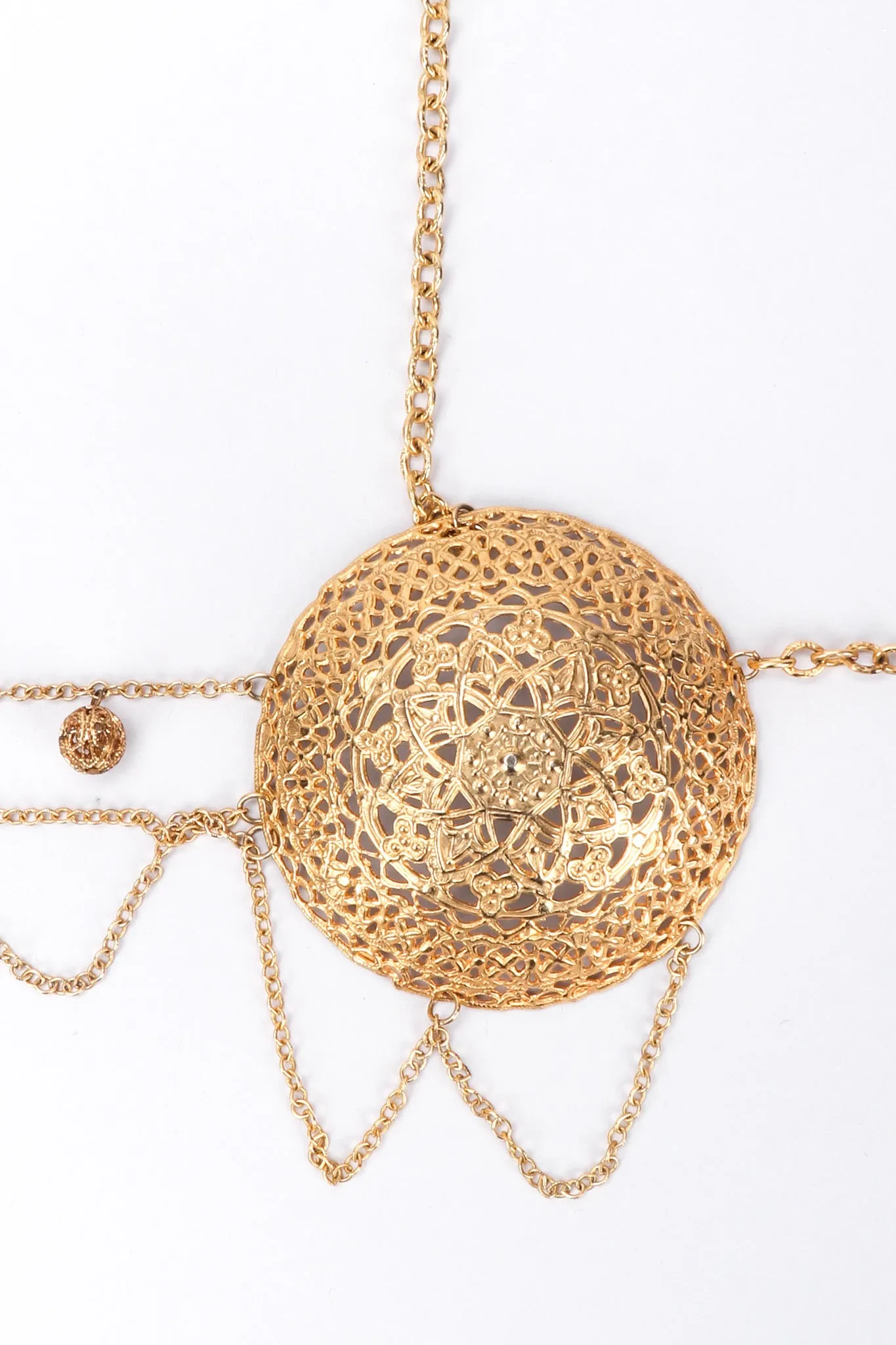 Metal Filigree Bra