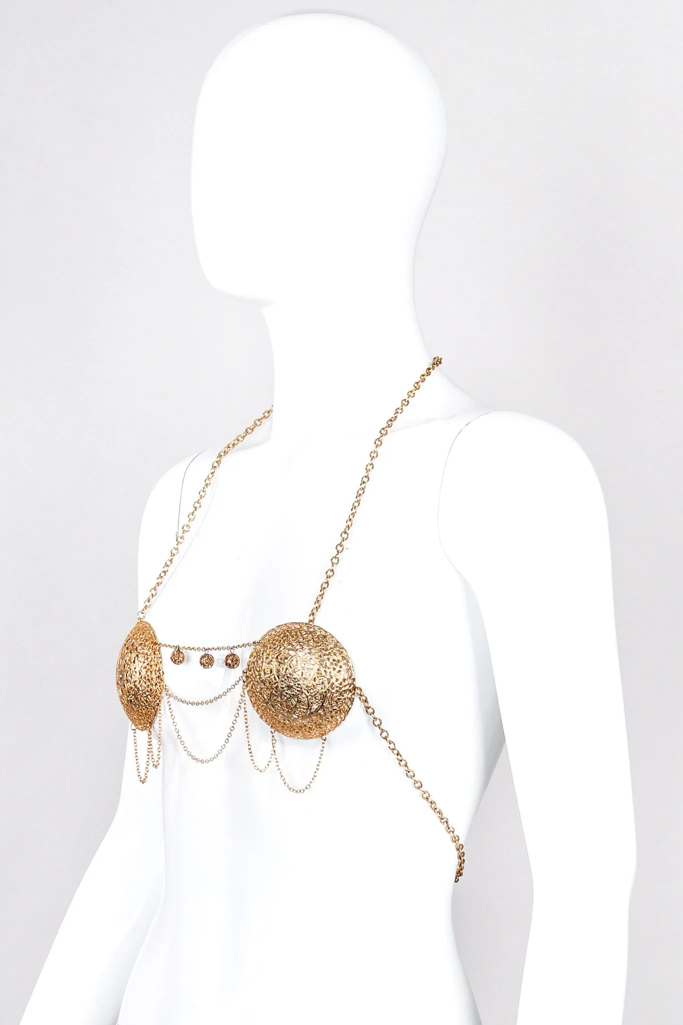 Metal Filigree Bra