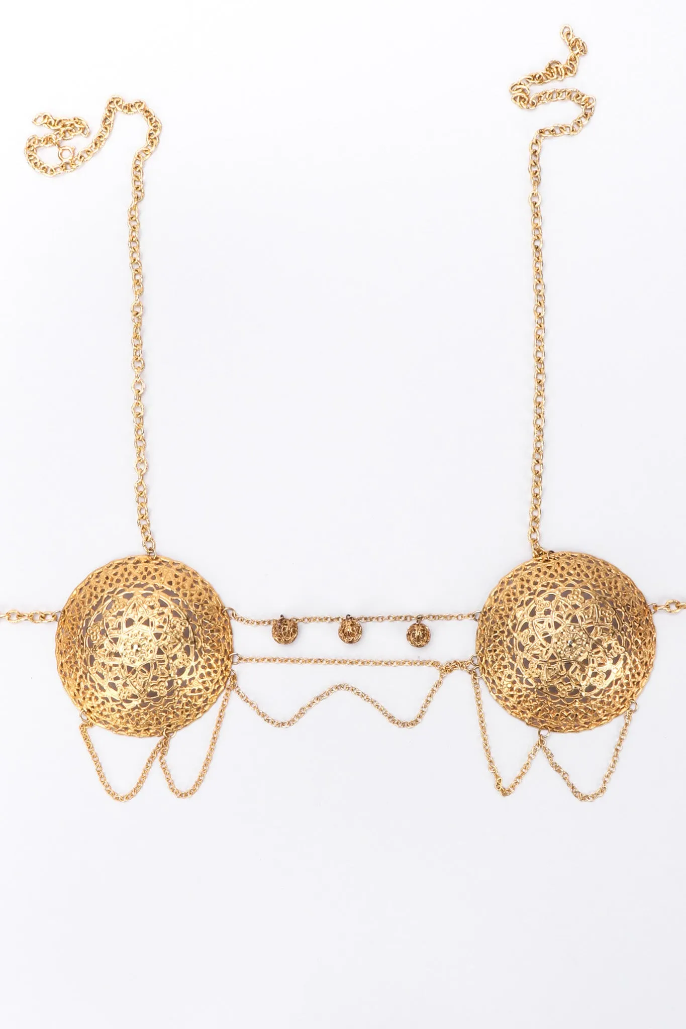 Metal Filigree Bra