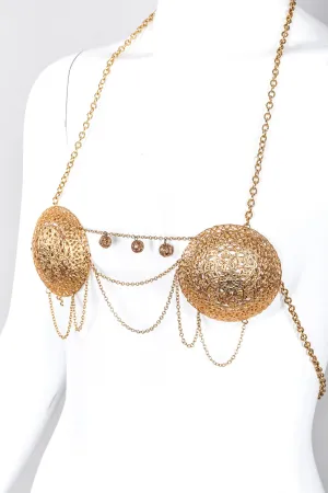 Metal Filigree Bra