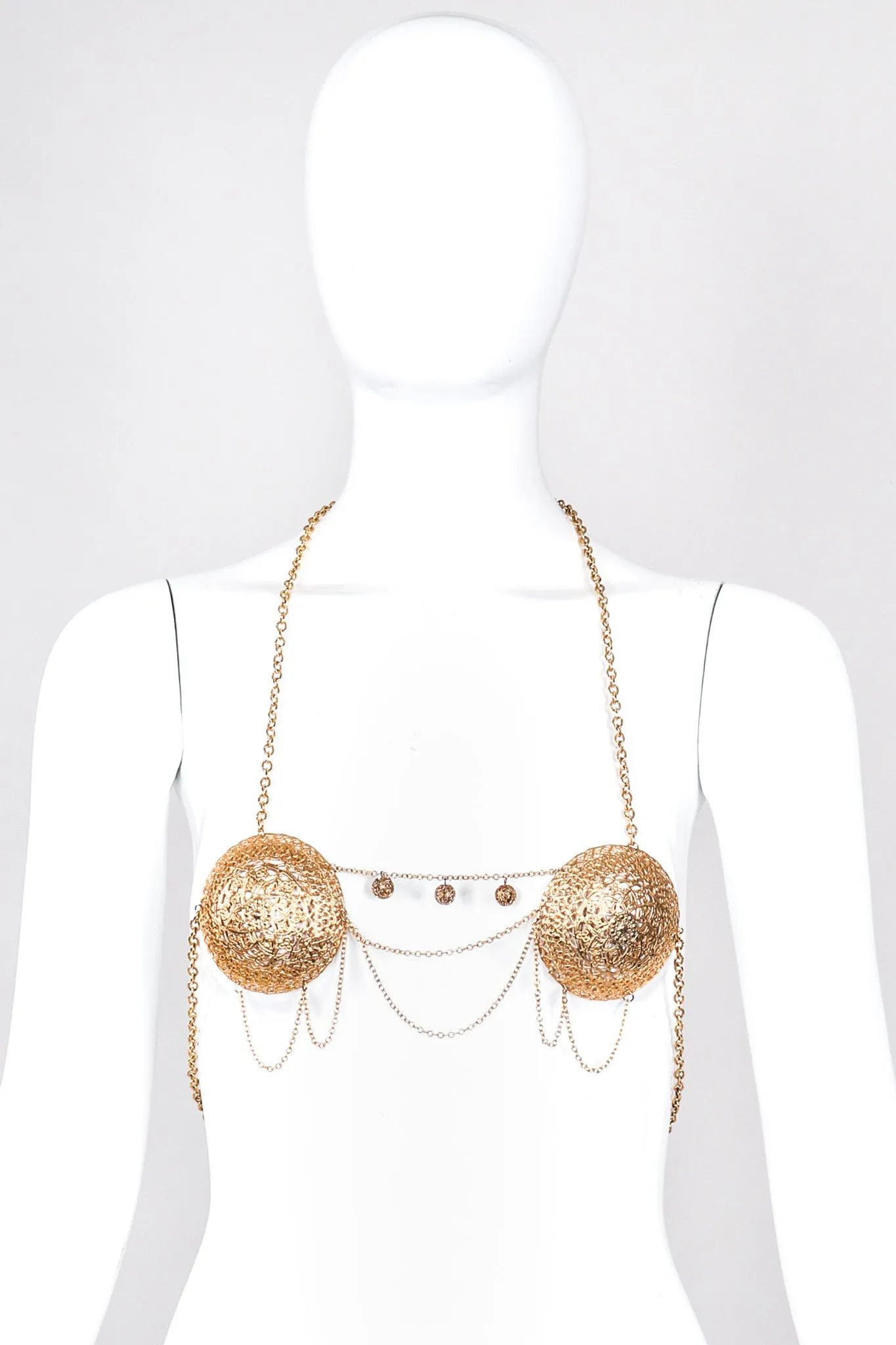 Metal Filigree Bra