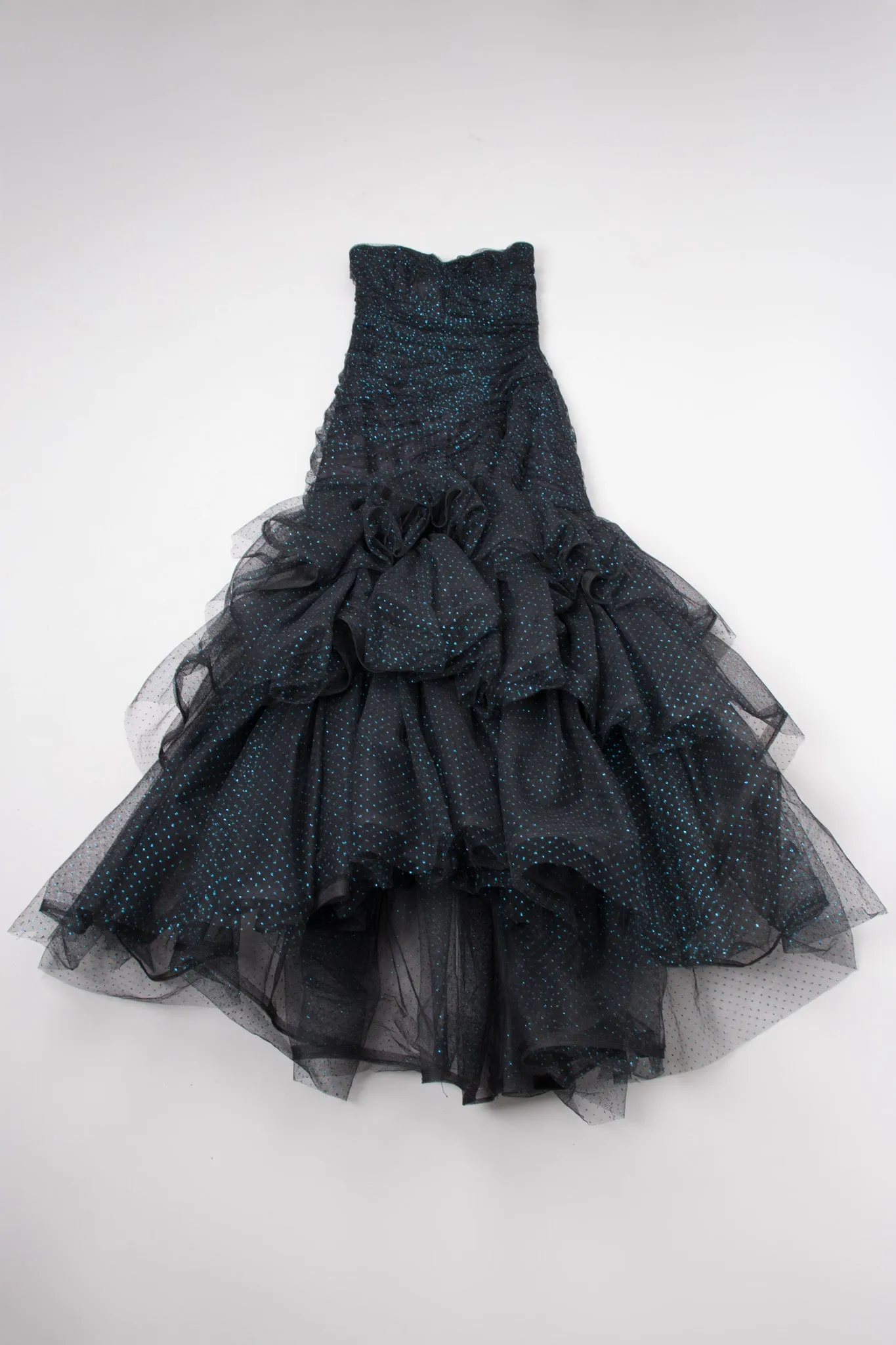 Metallic Dot Pouf Dress