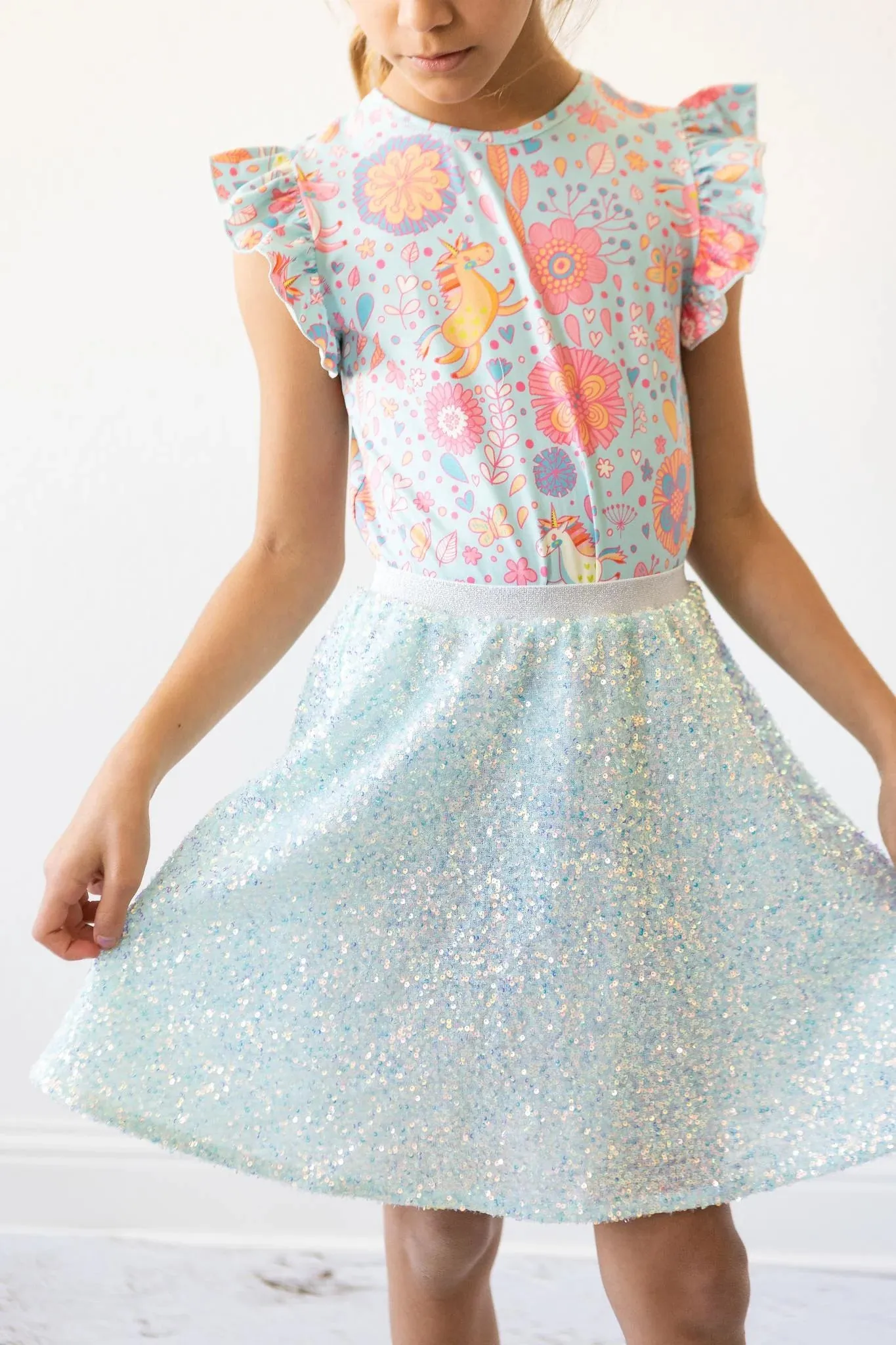 Mila & Rose Sequin Twirl Skort