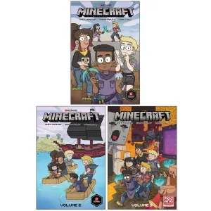 Minecraft Graphic Novel Volume 1-3 Books Collection Set By Sfe R Monster, Sarah Graley