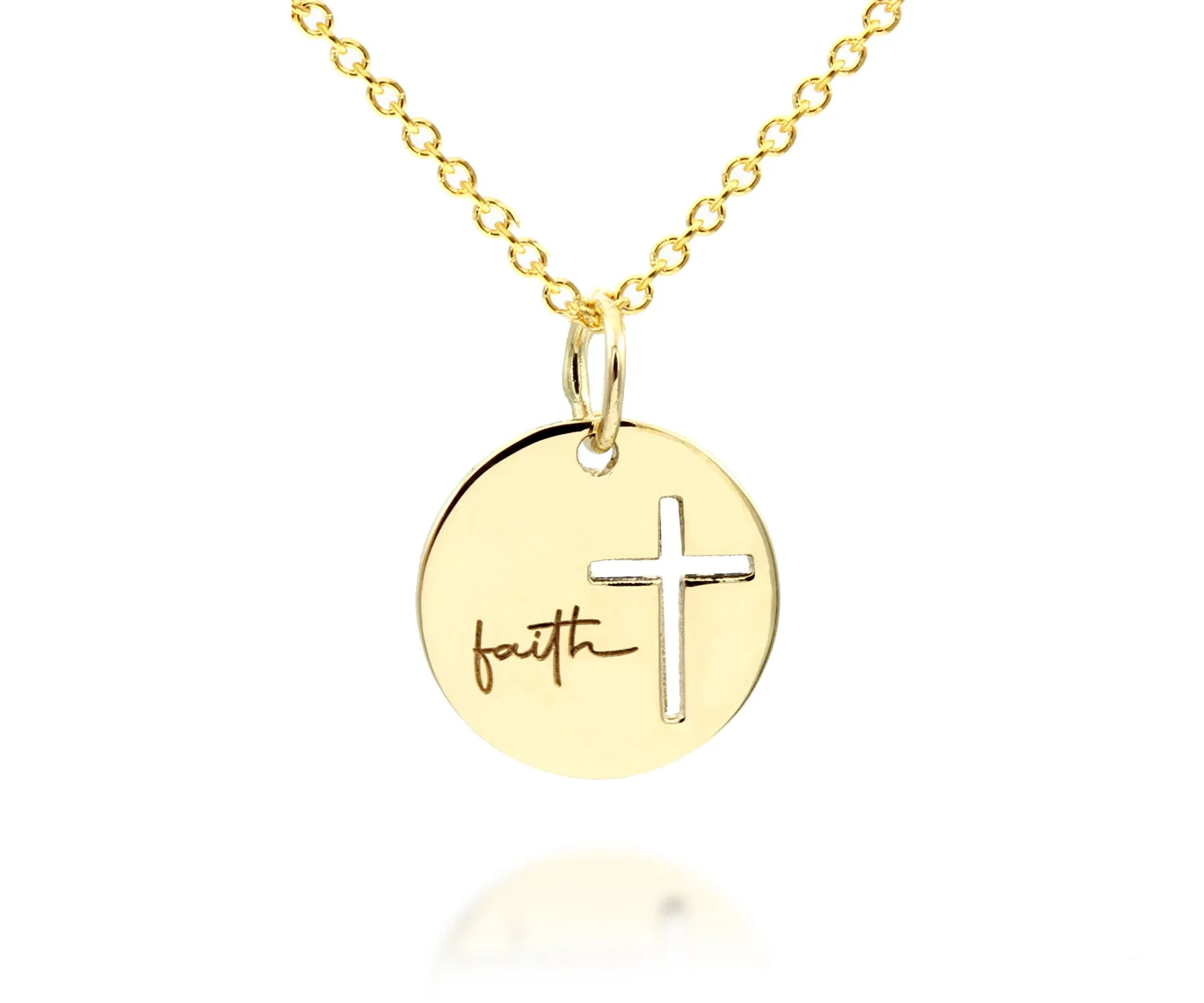 Mini Cross Faith Gold Necklace