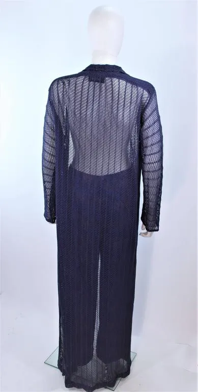 MISSONI Periwinkle Duster and Zig Zag Pattern Pants Size 46