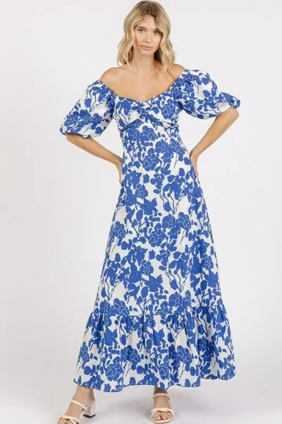Mittoshop Blue Skies Maxi Dress