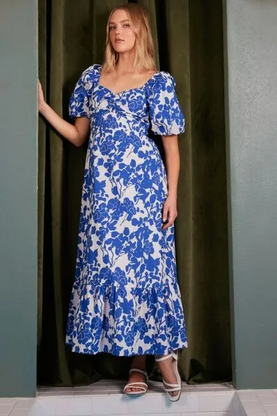 Mittoshop Blue Skies Maxi Dress