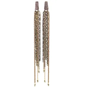 Mixed Chain Waterfall Earrings