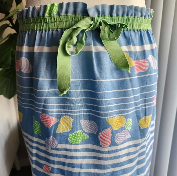 Mr. Hank Vintage 70s Seashell Beach Coquette Maxi Skirt