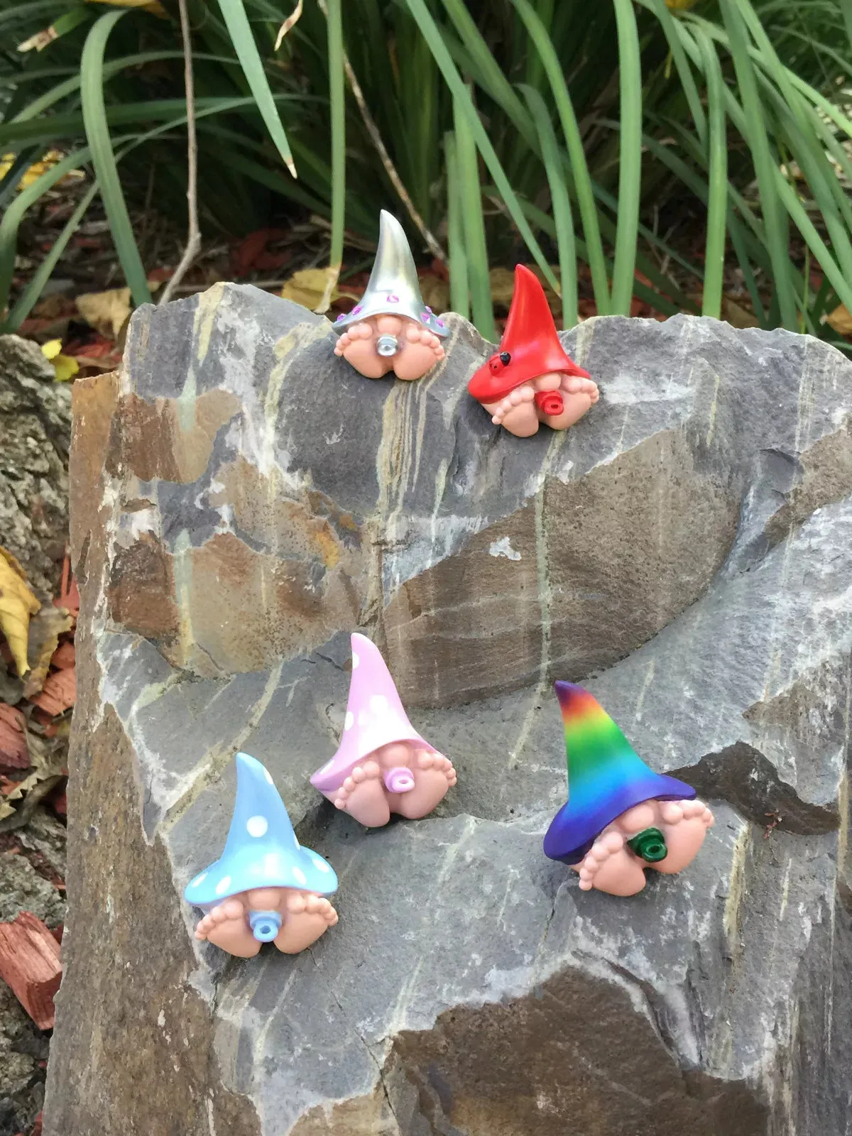 NEW Miniature Baby Gnome Figurine “Jasper”–Fairy Garden Baby Gnome with the Red Hat