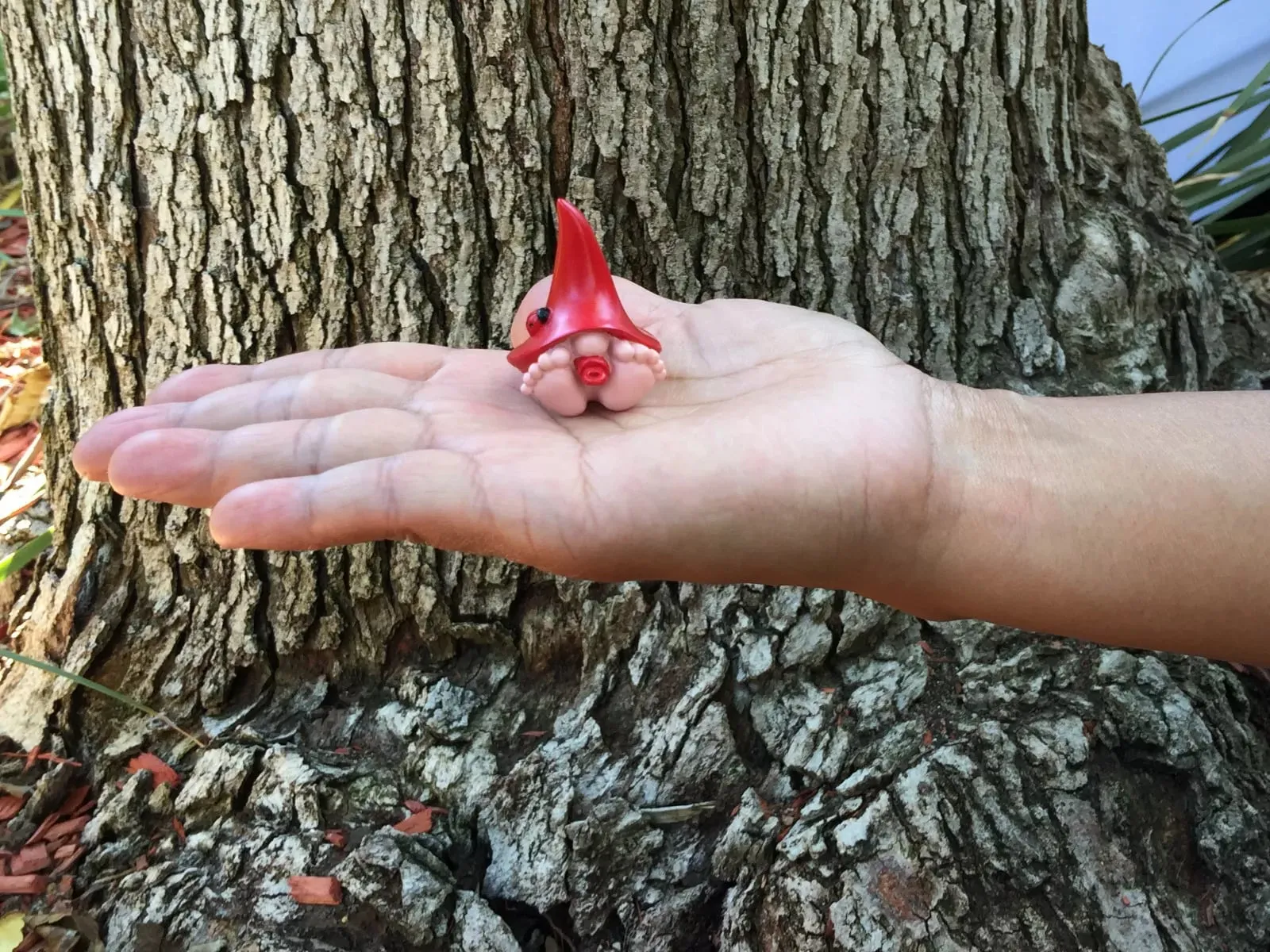 NEW Miniature Baby Gnome Figurine “Jasper”–Fairy Garden Baby Gnome with the Red Hat