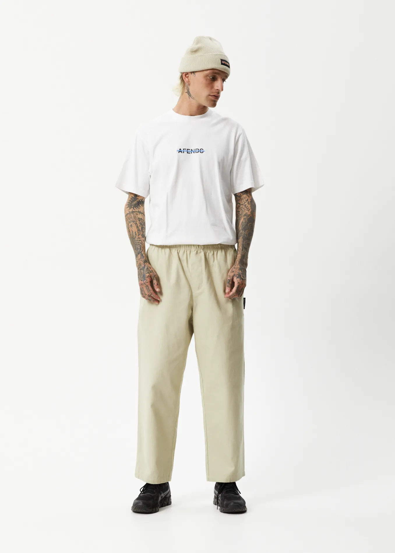 Ninety Eights Elastic Waist Pants Cement