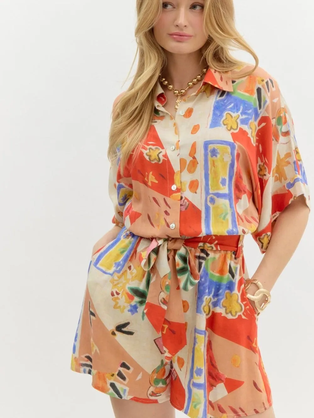 Not my Last Resort Romper: Multi