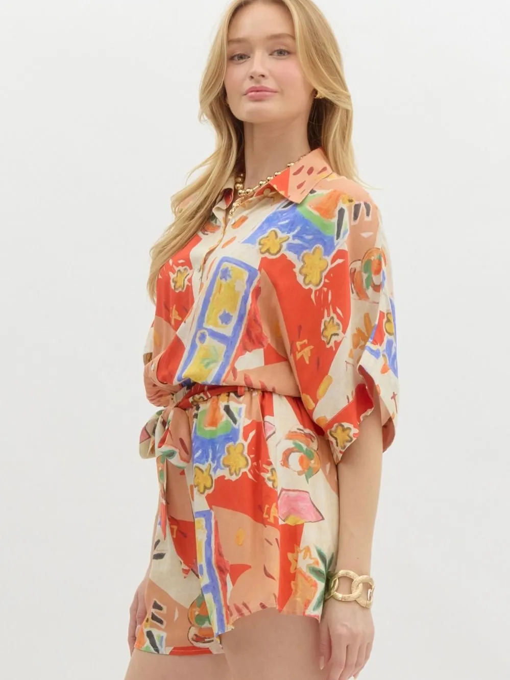 Not my Last Resort Romper: Multi