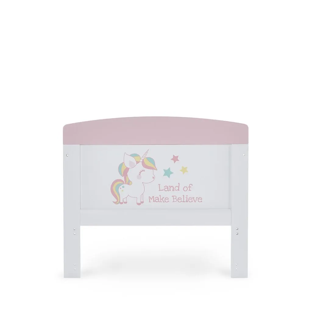 OBABY Grace Inspire Cot Bed Unicorn
