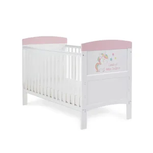 OBABY Grace Inspire Cot Bed Unicorn