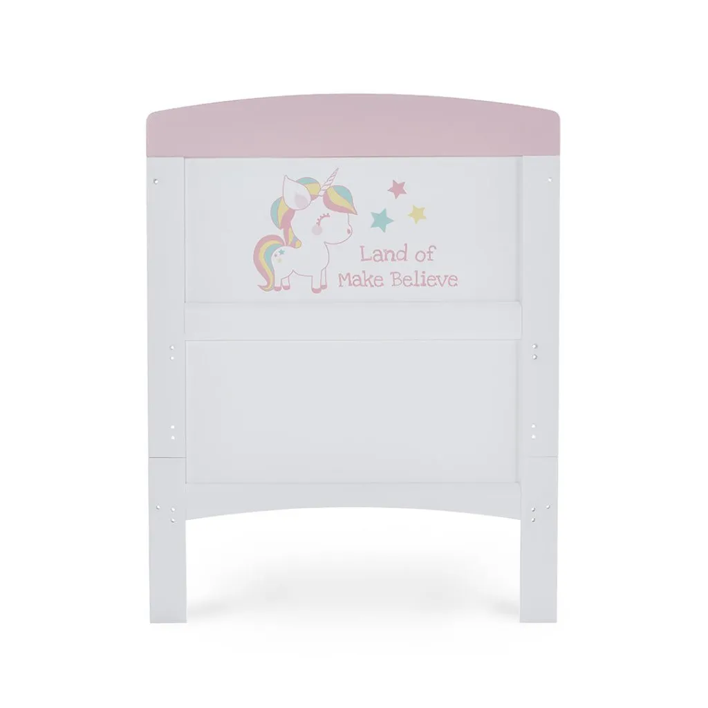 OBABY Grace Inspire Cot Bed Unicorn