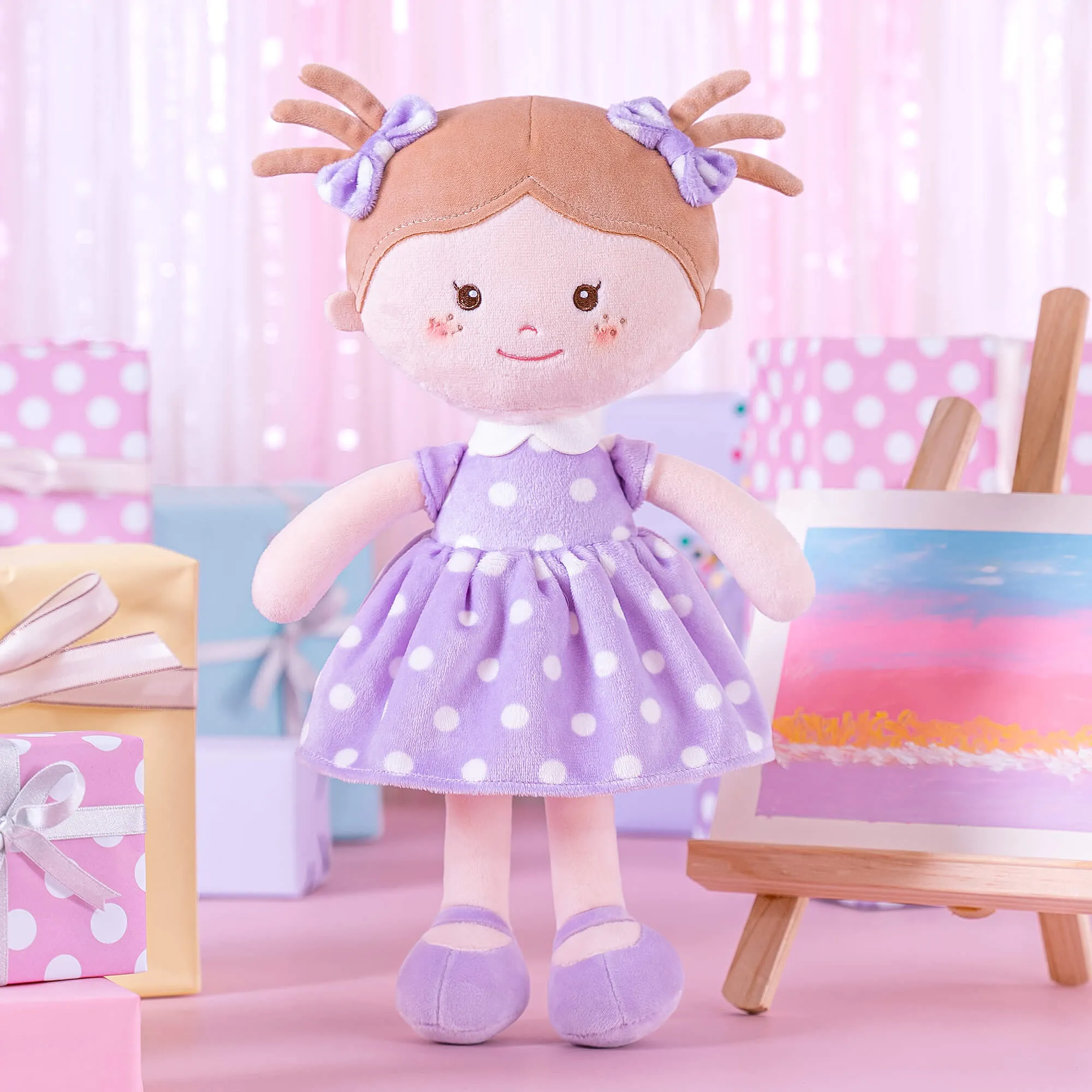 Onetoo 13-inch Personalized Polka Dot Series Dolls Girl Gifts