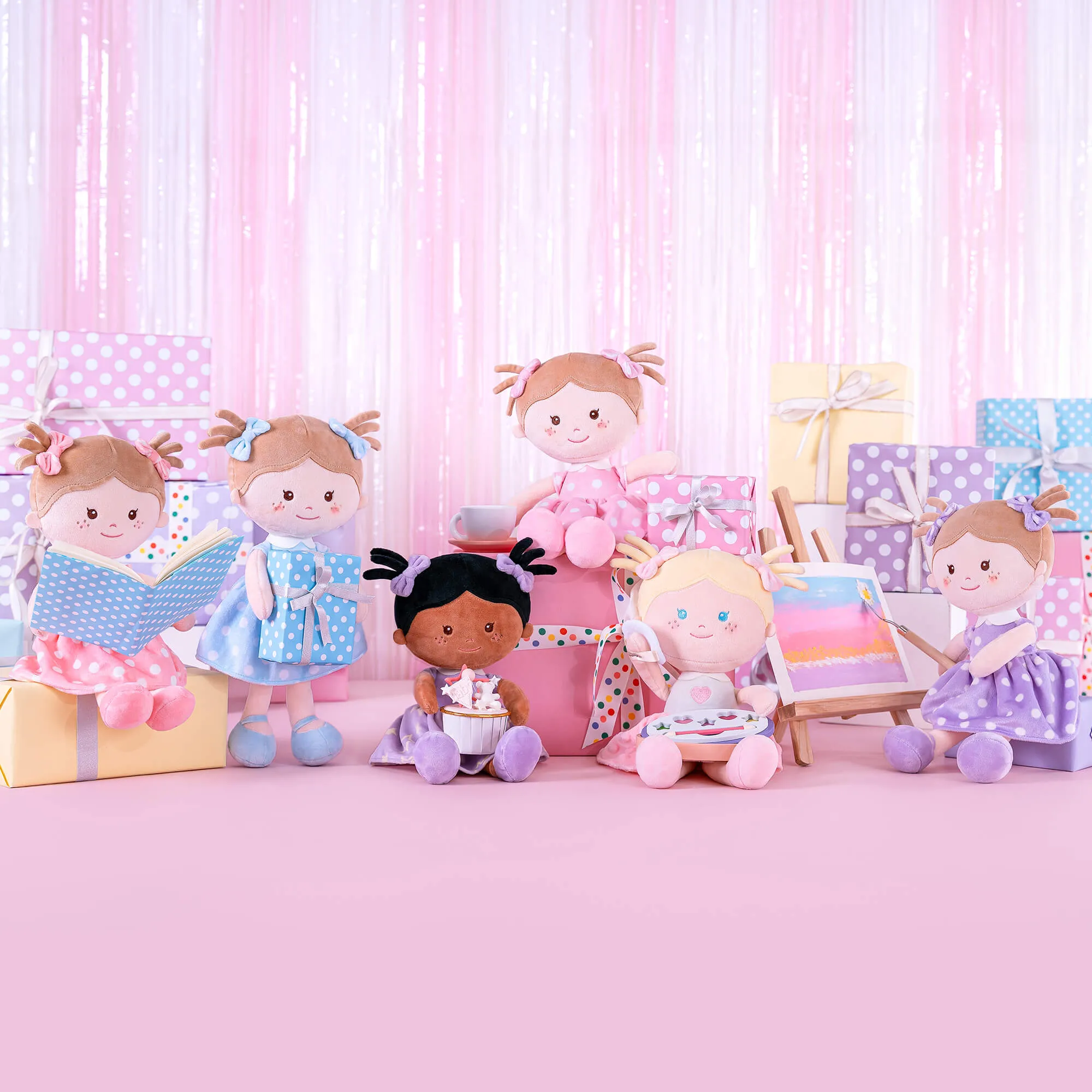 Onetoo 13-inch Personalized Polka Dot Series Dolls Girl Gifts