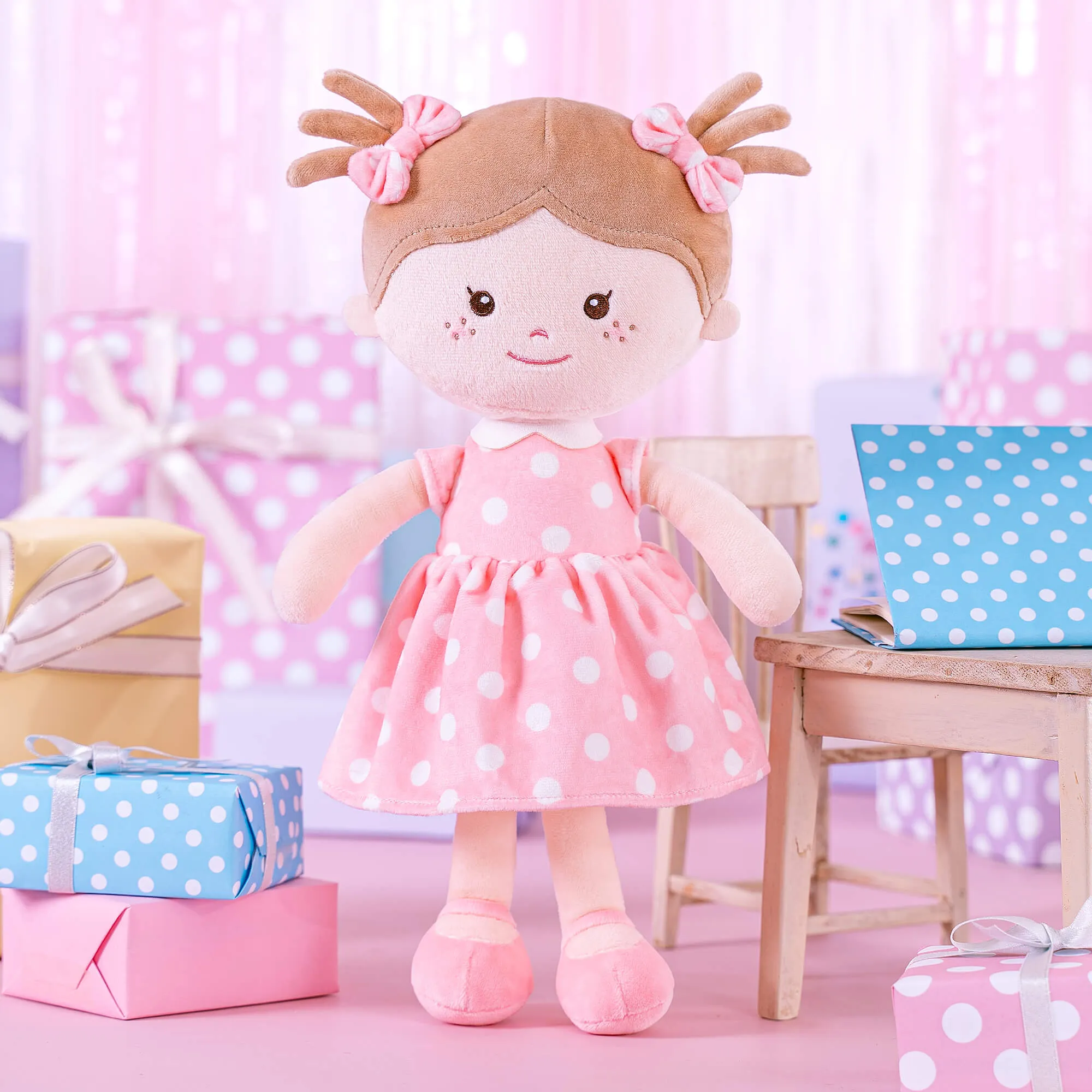Onetoo 13-inch Personalized Polka Dot Series Dolls Girl Gifts